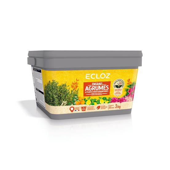 Ecloz - Engrais Agrumes & Plantes méditerranéennes Seau 3kg - ECLOZ - Image 2