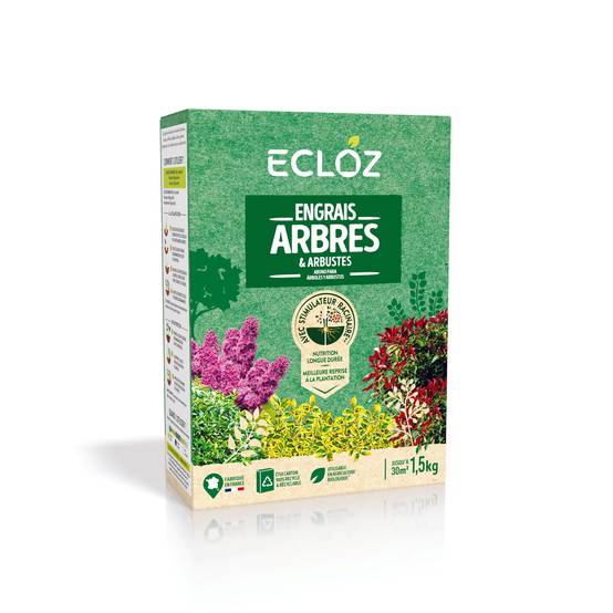 Ecloz - Engrais Arbres & Arbustes boîte 1,5 kg - ECLOZ - Image 1