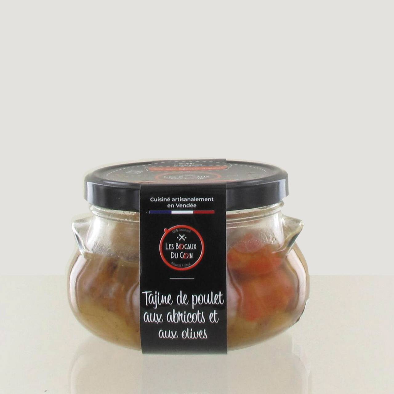 PLAT CUISINÉ ARTISANAL TAJINE DE POULET ABRICOT OLIVES 400G