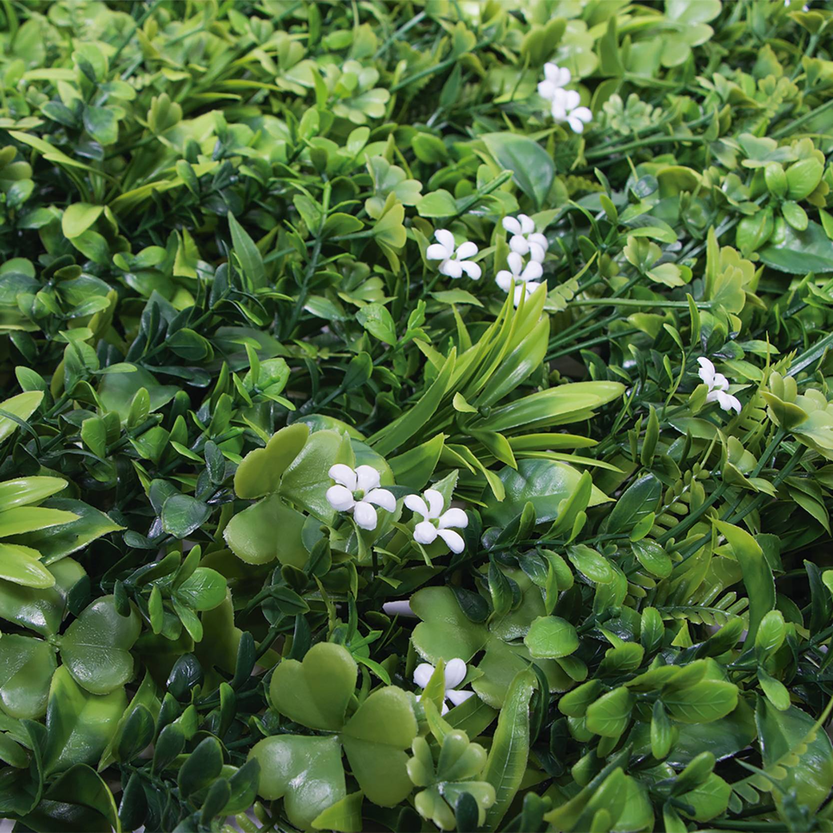 Nortène - Panneau végétal synthétique, imitation feuillage/fleurs de jasmin - Image 3