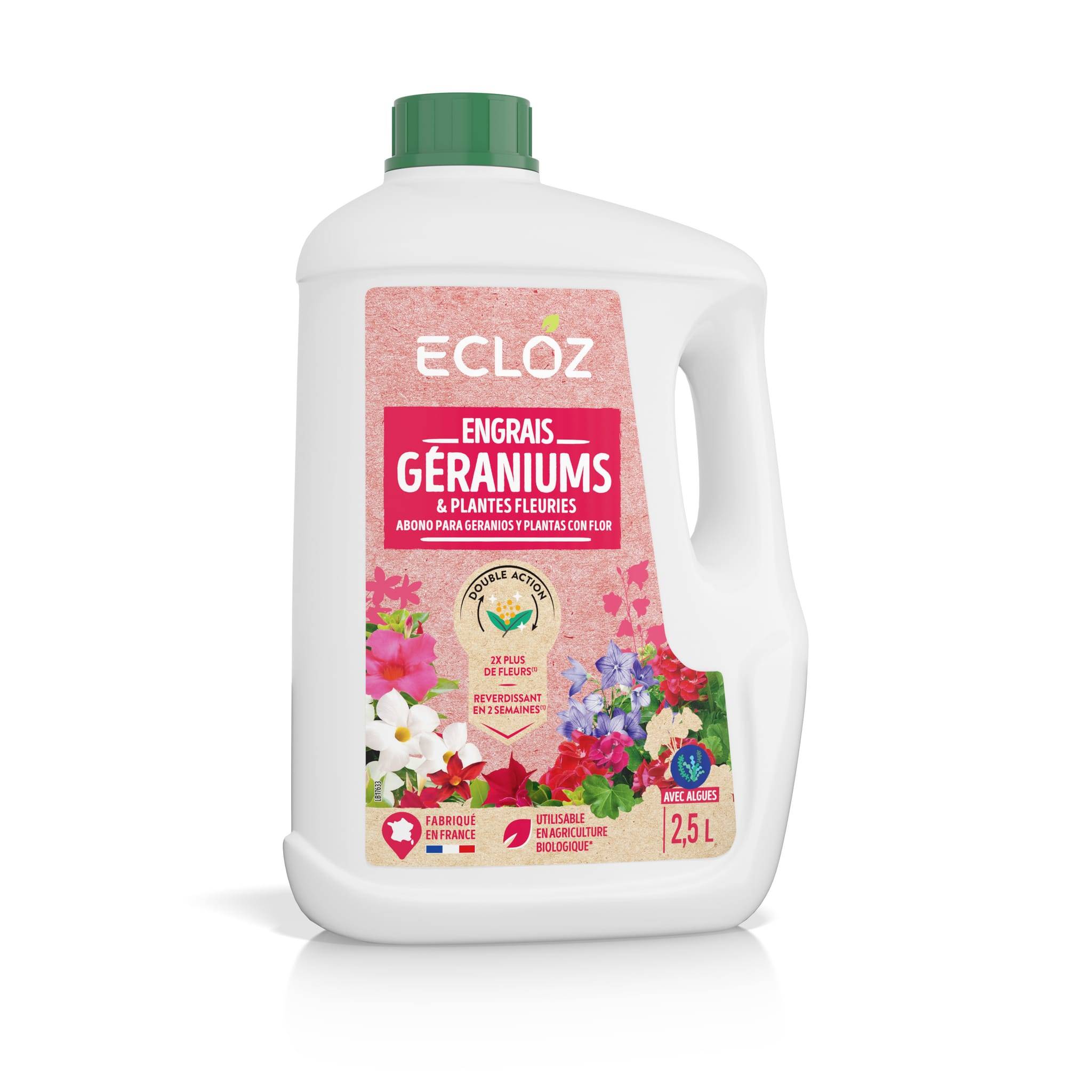 Ecloz - Engrais Plantes fleuries & Géraniums 2.5L - ECLOZ - Image 1
