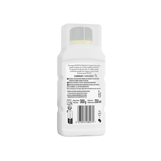Ecloz - Engrais pour cactées et plantes grasses 250ml - ECLOZ - Image 2