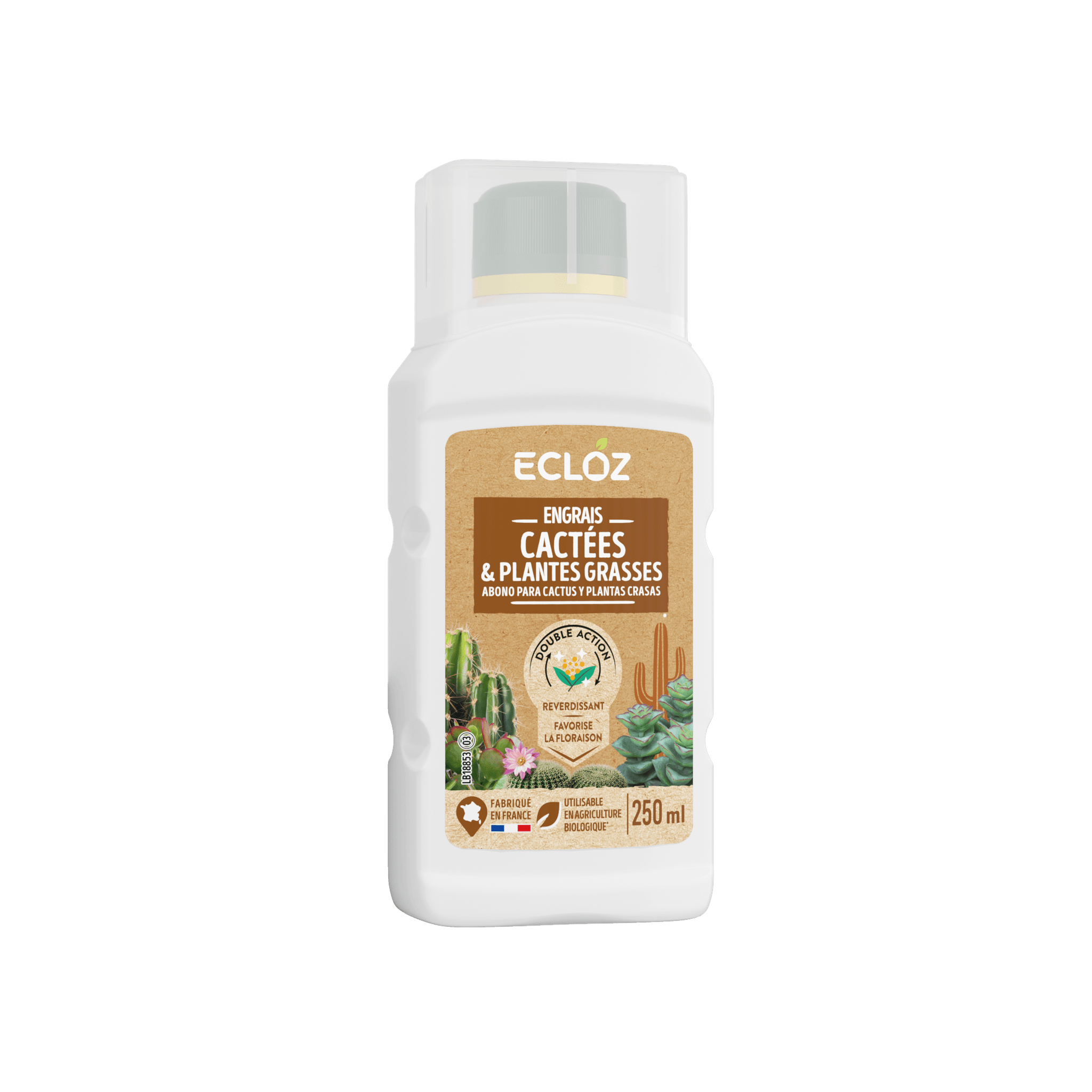 Ecloz - Engrais pour cactées et plantes grasses 250ml - ECLOZ - Image 1