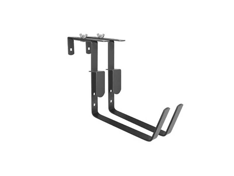 Lot de 2 supports Jardinières Fixations Réglables Acier Époxy Anthracite 18 cm –