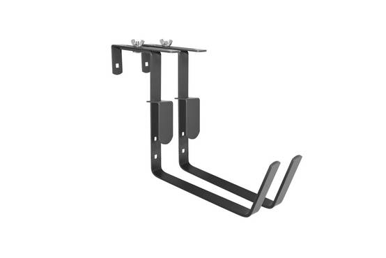 Lot de 2 supports Jardinières Fixations Réglables Acier Époxy Anthracite 18 cm – - Image 5