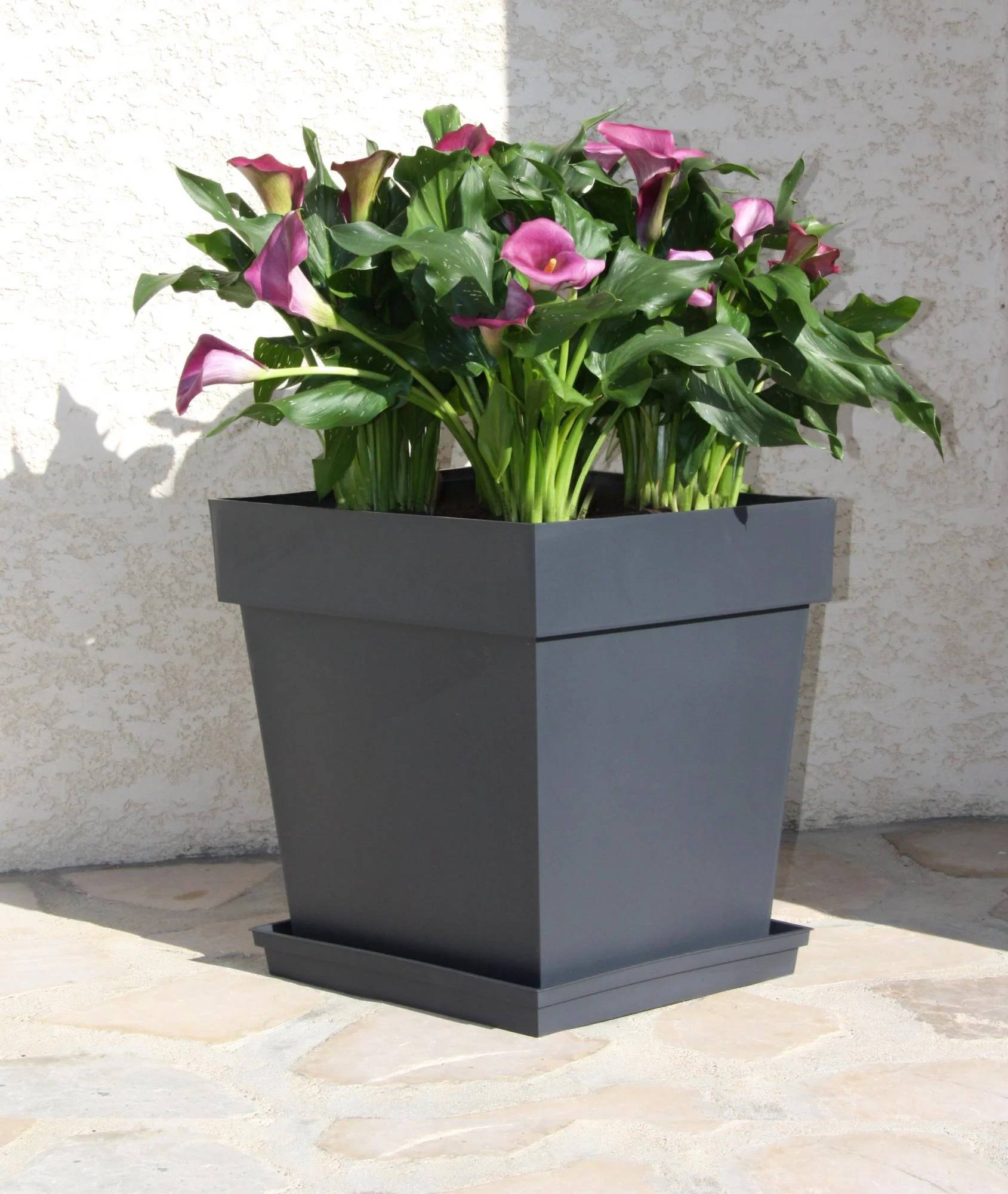 Pot de fleurs carré Toscane - EDA - Image 3