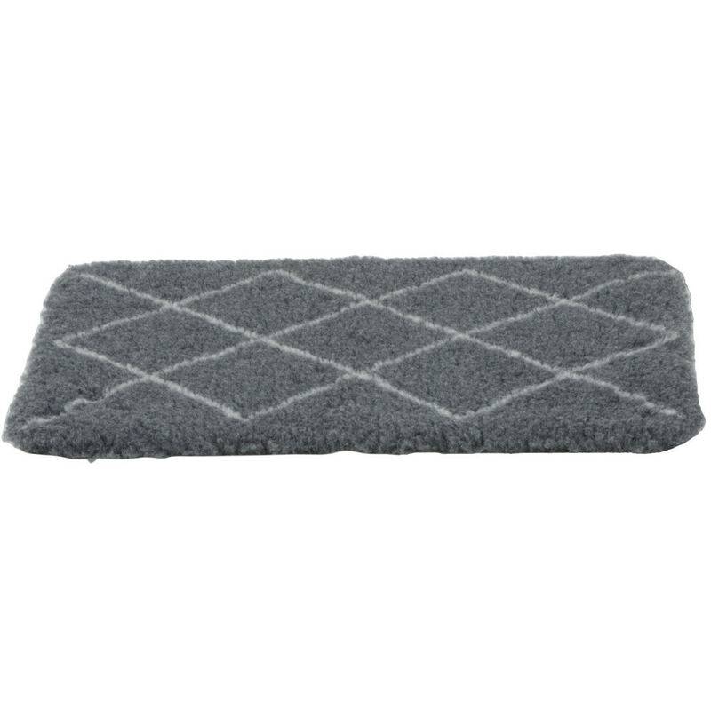 Tapis isolant berbère en polyester recyclé gris L.95 cm l.75 cm H.3 cm - Zolux - Image 1