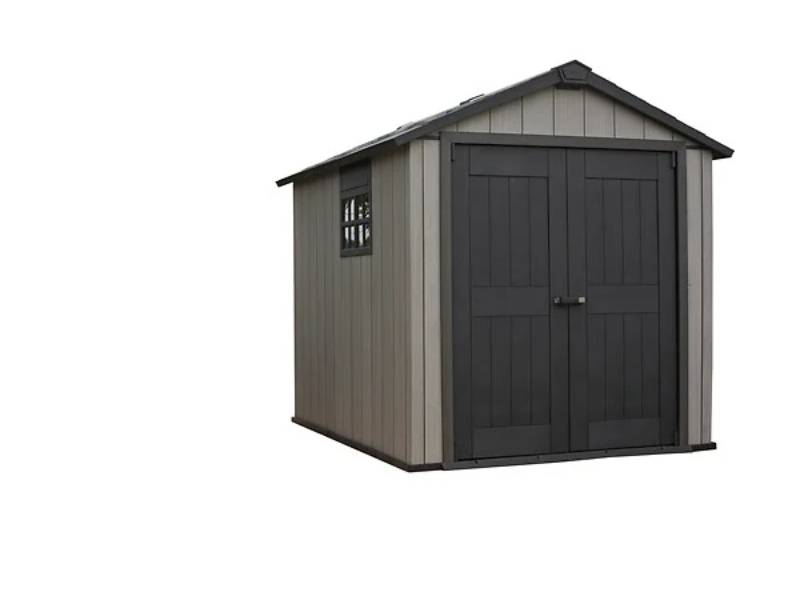 Abri de jardin résine anthracite avec plancher 6,6m² Brossium Keter
