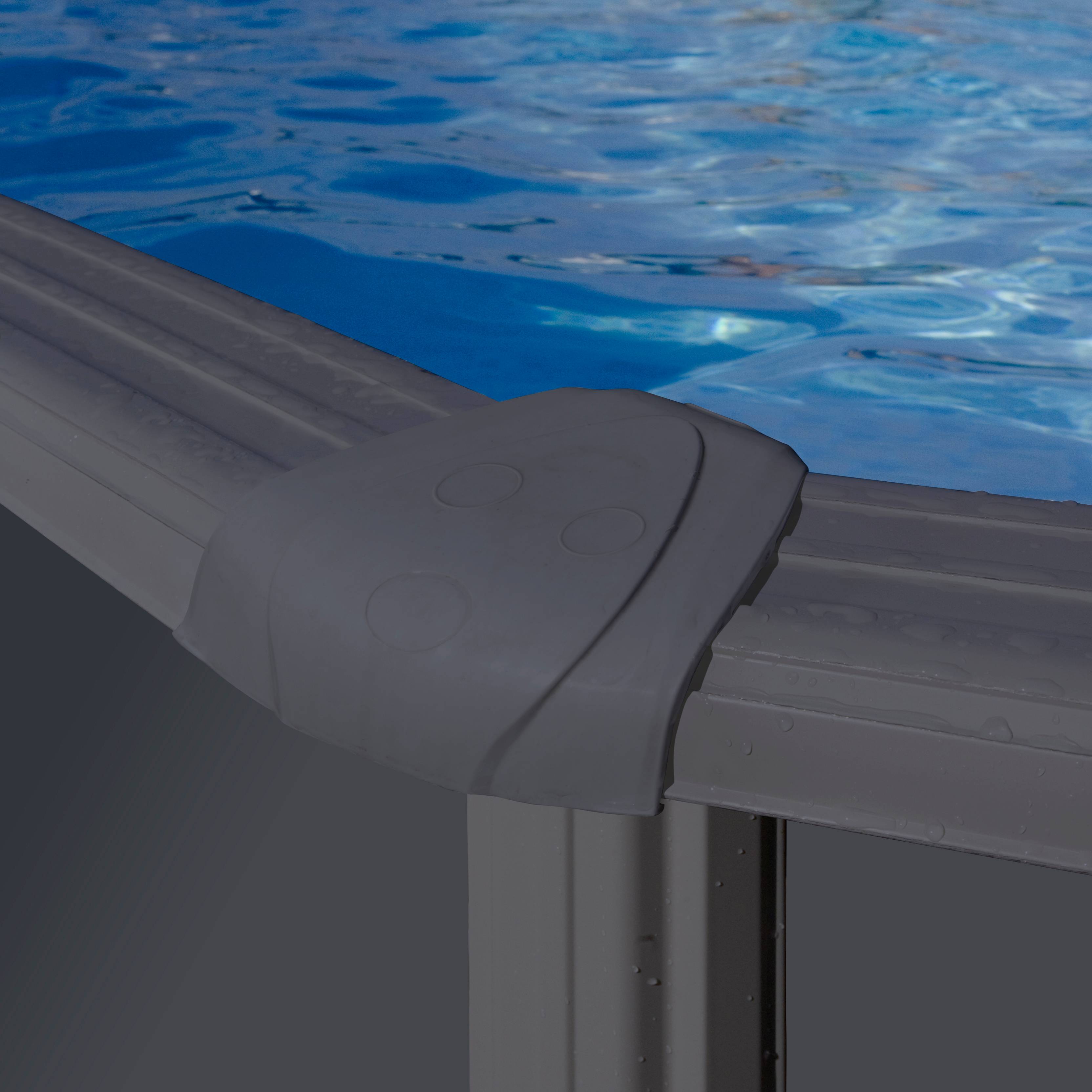 Gré - Piscine ronde acier gris anthracite - GRE - Image 3