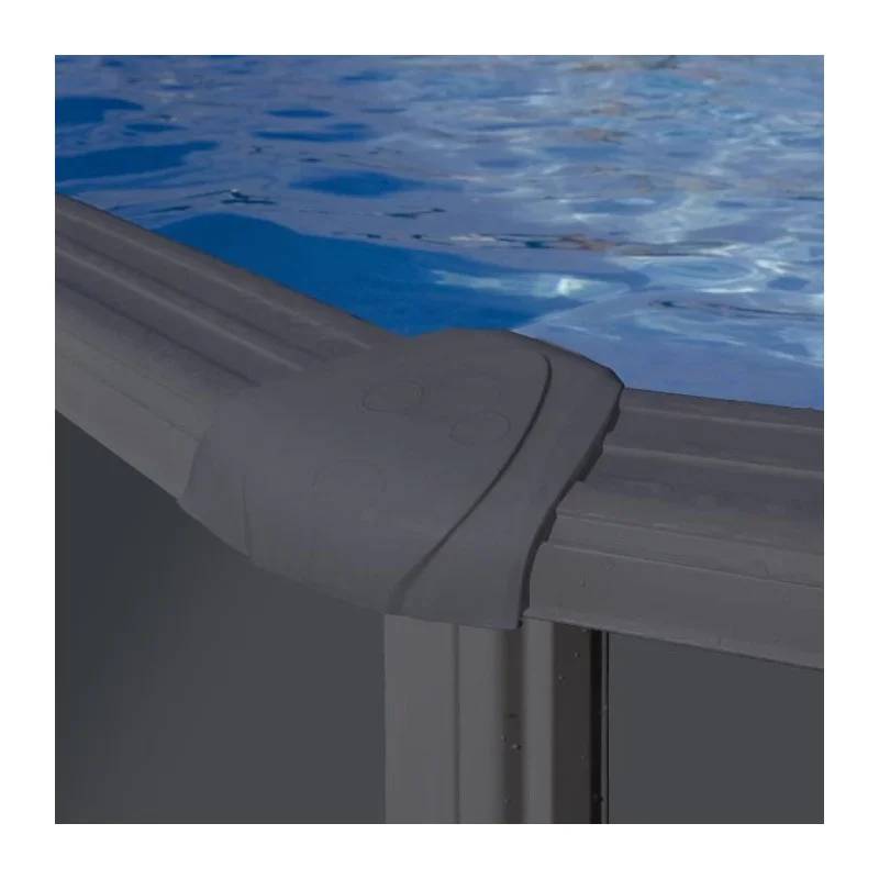 Gré - Piscine ronde acier gris anthracite - GRE - Image 10