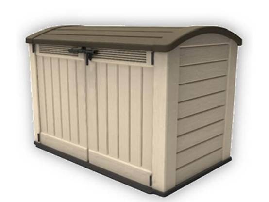 Coffre de jardin résine Arc beige 2000L - Image 3