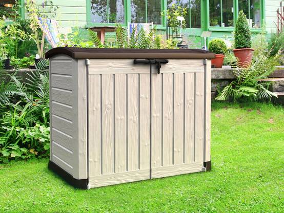 Coffre de jardin résine Arc beige 2000L - Image 8