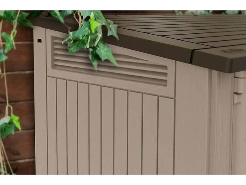 Coffre de jardin en résine Multifonctions 880L keter Beige - Image 2