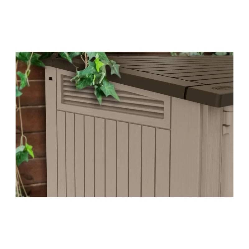 Coffre de jardin en résine Multifonctions 880L keter Beige - Image 9
