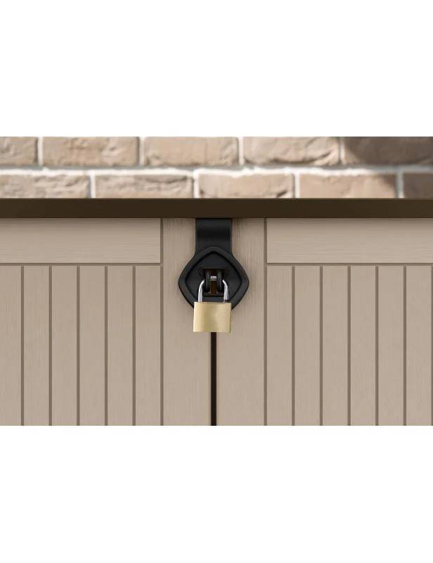 Coffre de jardin en résine Multifonctions 880L keter Beige - Image 6