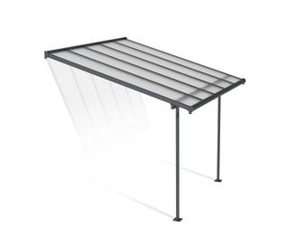 Canopia by Palram - Pergola Adossée Aluminium Gris - PALRAM CANOPIA