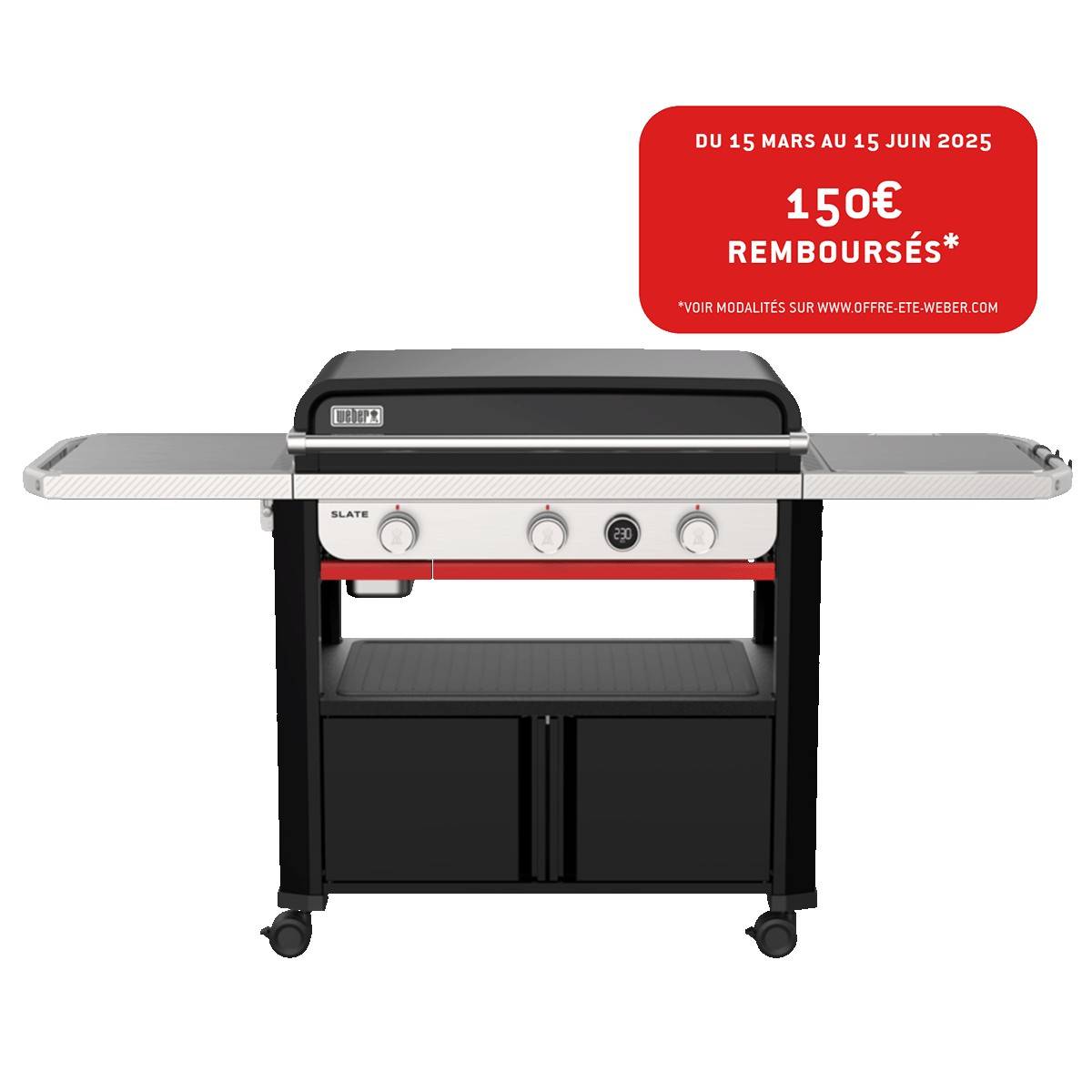 Weber - Plancha 76 cm sur chariot - Image 1