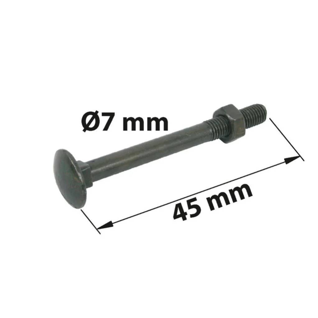 Boulons Tête Ronde Acier Noir L 45 mm x8 - AFBAT - Image 3