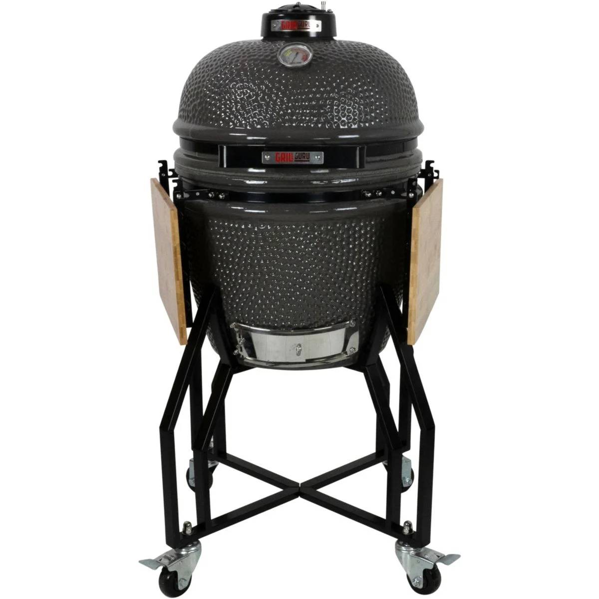 Grill guru - Kamado barbecue céramique gris 40x40 cm GRILL GURU - Image 3