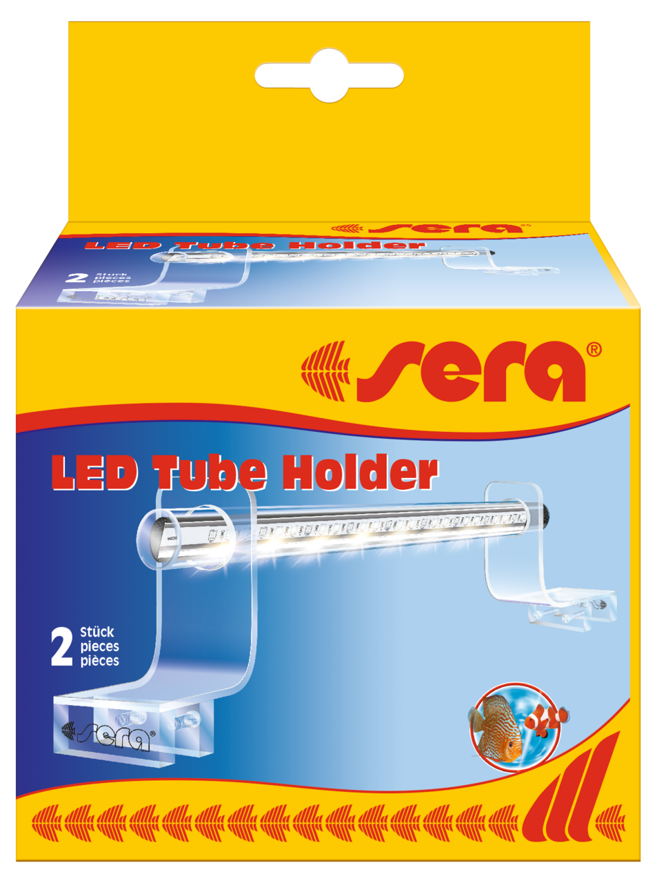 Sera - Support pour tubes LED en verre acrylique transparent L.13 mm - Sera - Image 1