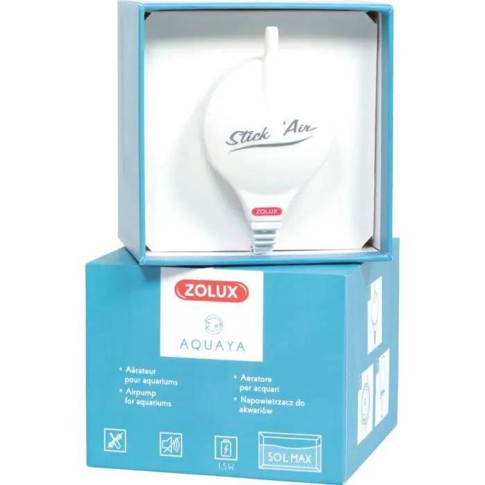 Bulleur aérateur blanc pour aquarium 1.5W débit 18.6 L/h L.11 cm l.3 cm H.12 cm - Zolux - Image 7