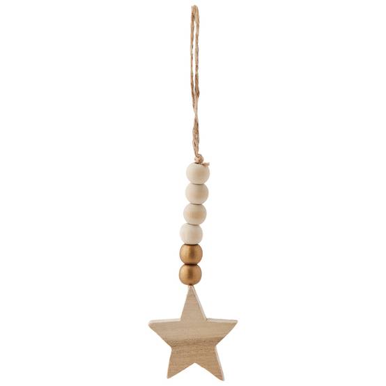 Ecloz - Suspension en bois étoile - blanc, doré et bois naturel - ECLOZ - Image 2