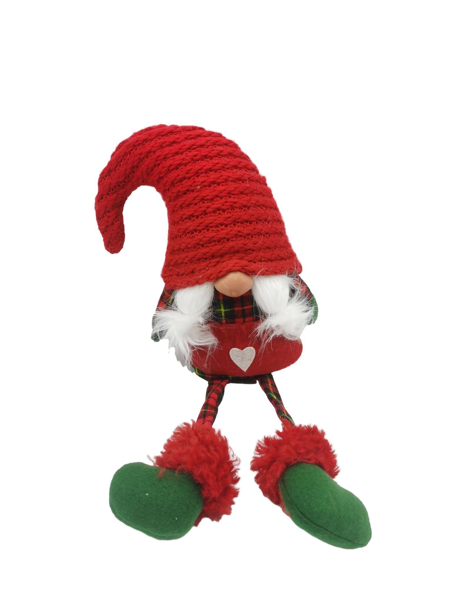 Ecloz - Figurine gnome en tissu - rouge et vert - ECLOZ