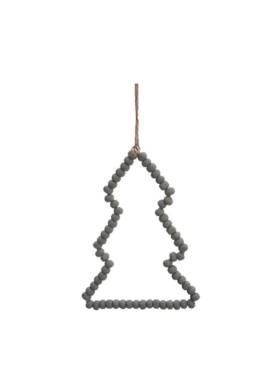 Ecloz - Suspension sapin en perles de bois - vert - ECLOZ
