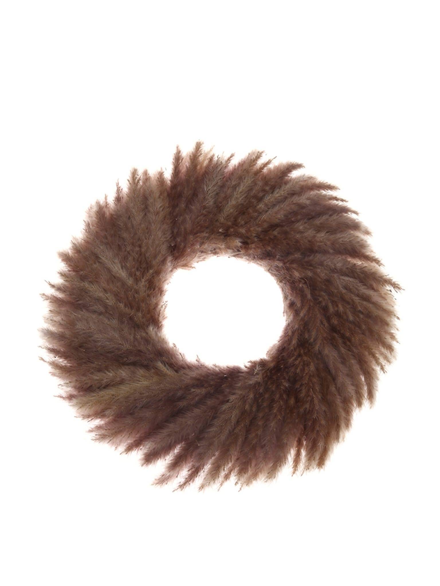 Ecloz - Couronne pampa - marron - Ø. 37,5 cm - ECLOZ