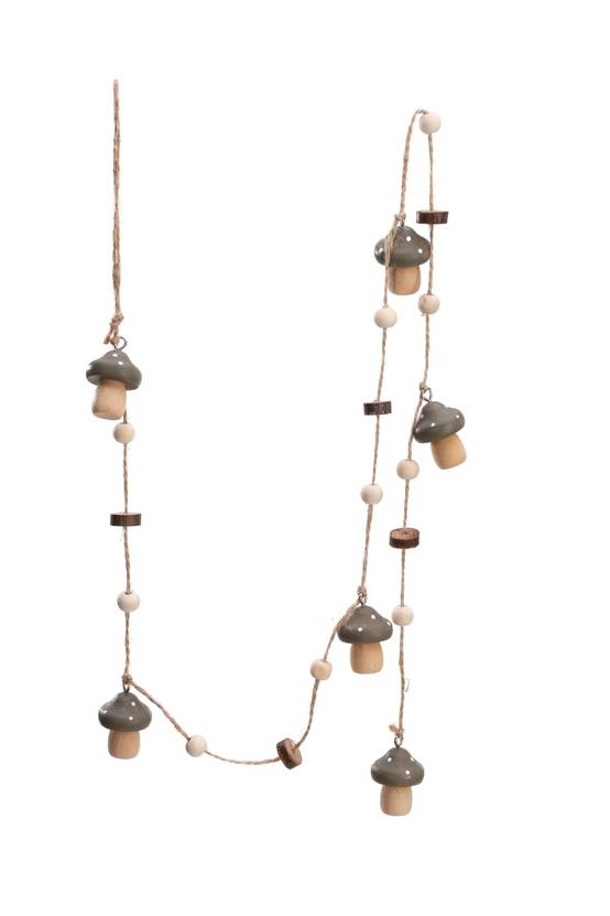 Ecloz - Guirlandes de champignons en bois - taupe, caramel et chocolat - ECLOZ - Image 3
