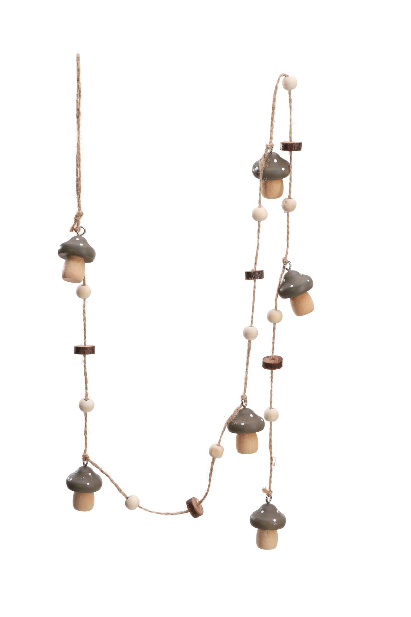 Ecloz - Guirlandes de champignons en bois - taupe, caramel et chocolat - ECLOZ - Image 3