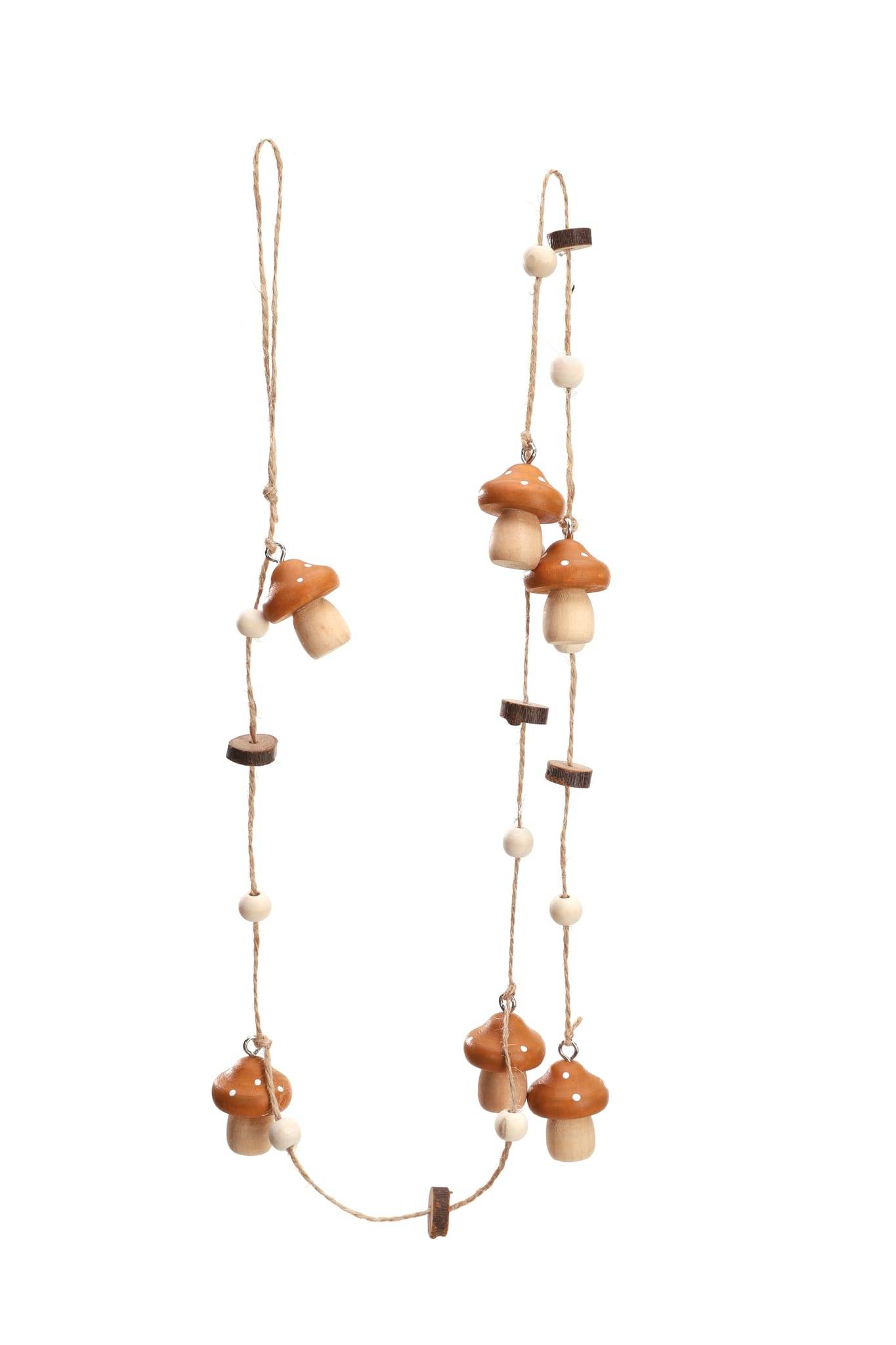 Ecloz - Guirlandes de champignons en bois - taupe, caramel et chocolat - ECLOZ - Image 1