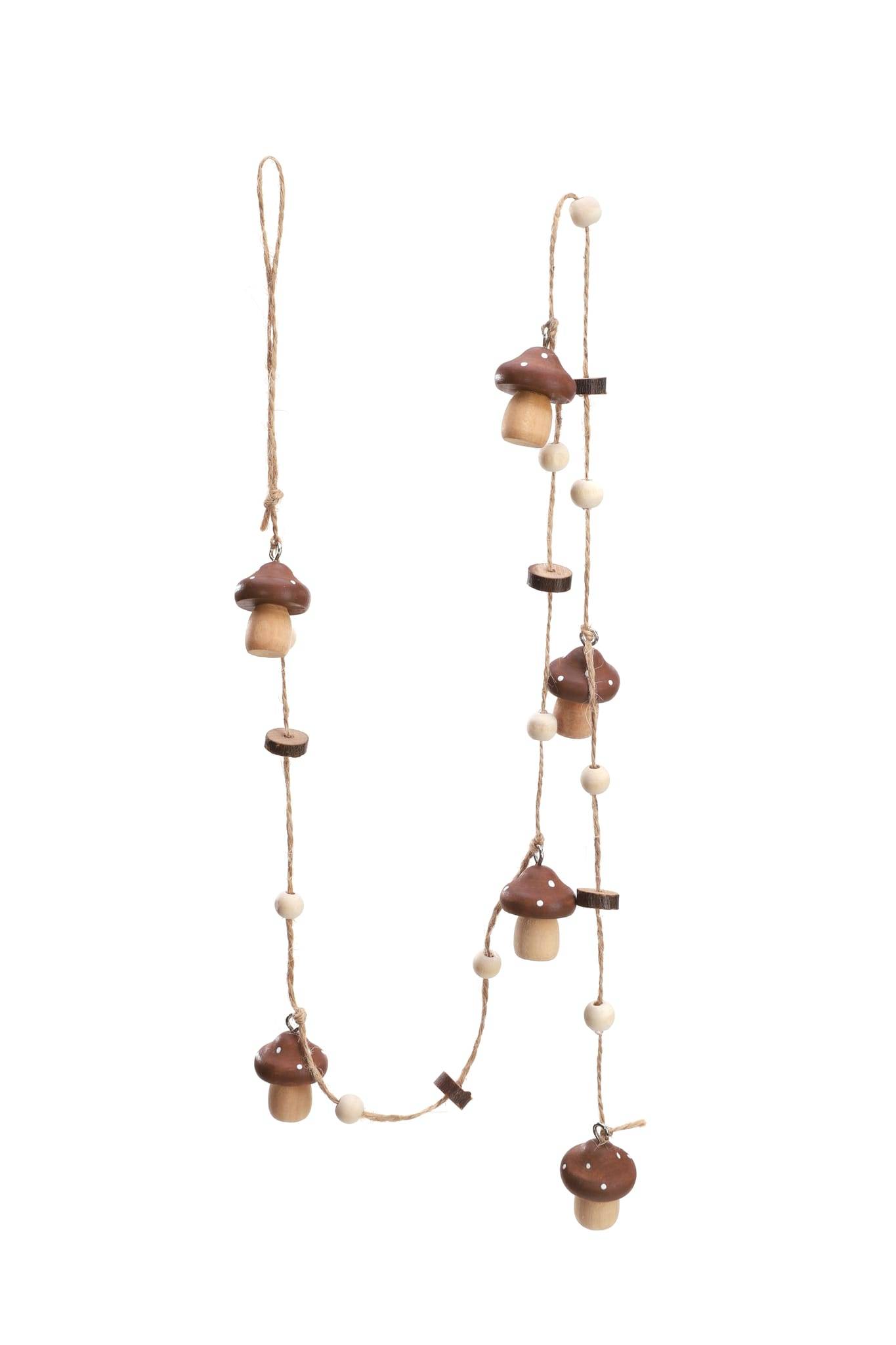 Ecloz - Guirlandes de champignons en bois - taupe, caramel et chocolat - ECLOZ - Image 2