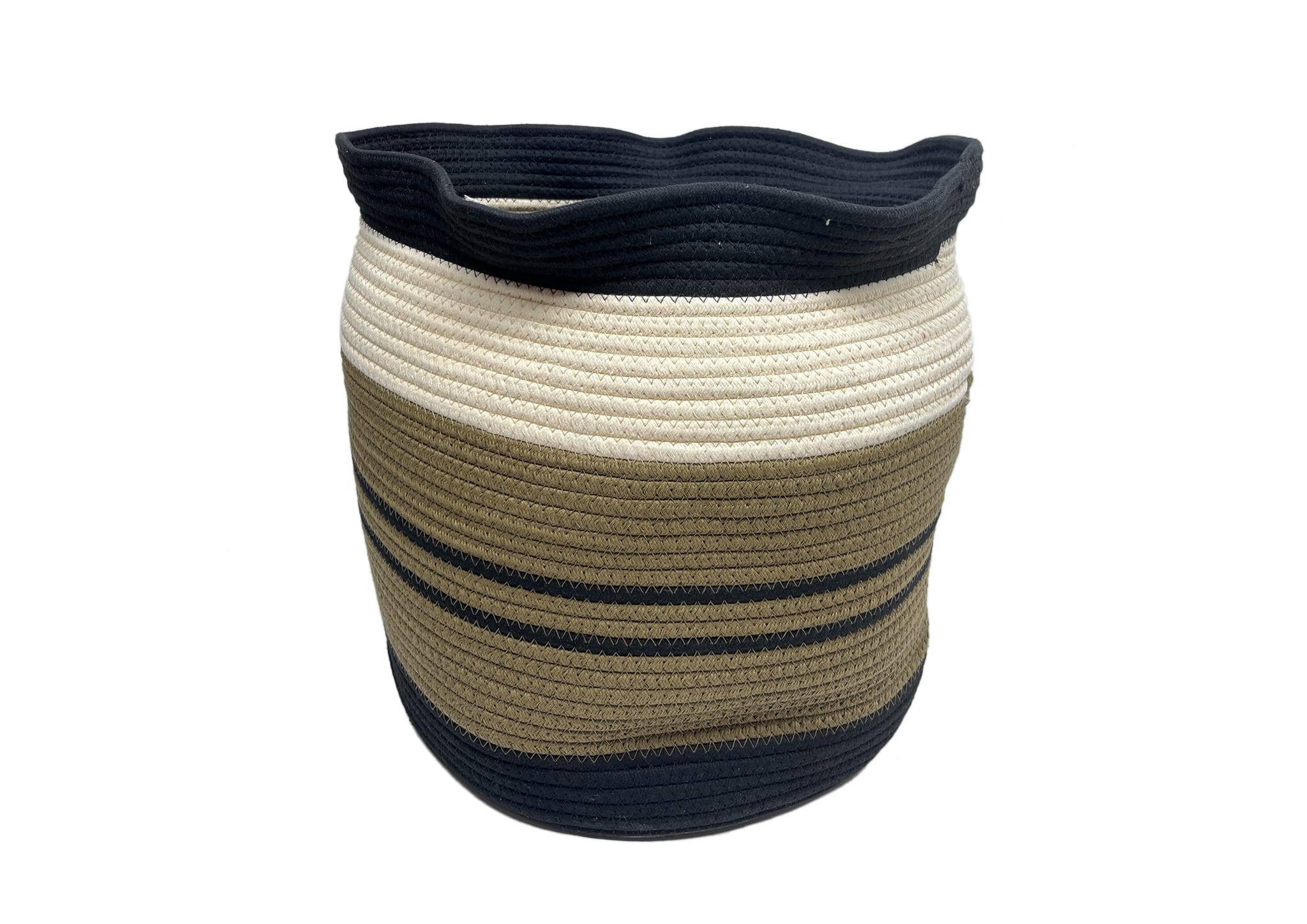 Ecloz - Panier rond en coton - rayé - ECLOZ - Image 1