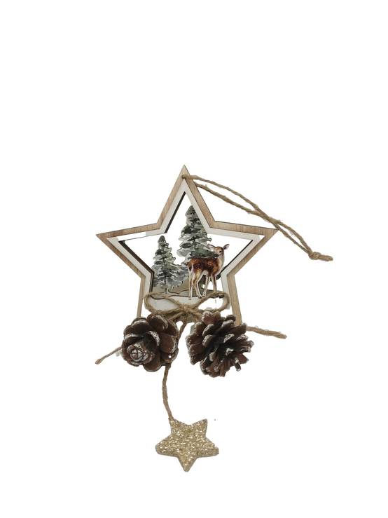 Ecloz - Suspension décorative étoile L.15 x l.12 cm - ECLOZ