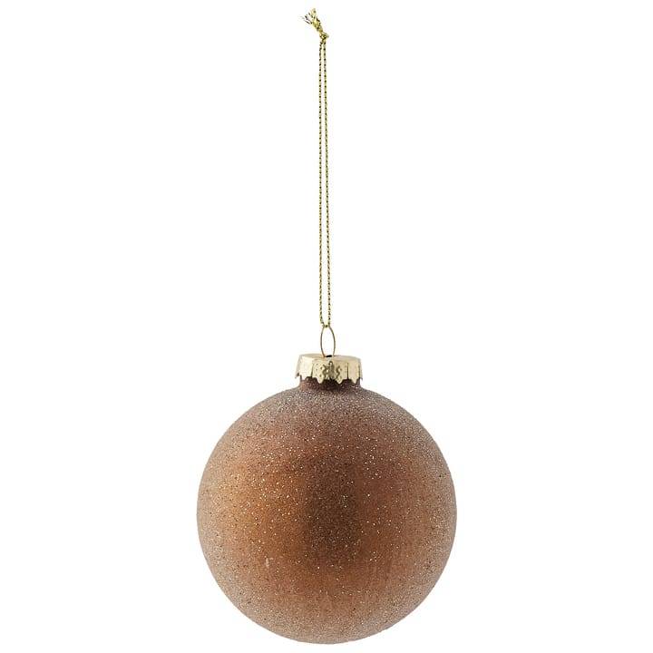 Ecloz - Boule de Noël marron à paillettes Ø 8 cm - ECLOZ - Image 2