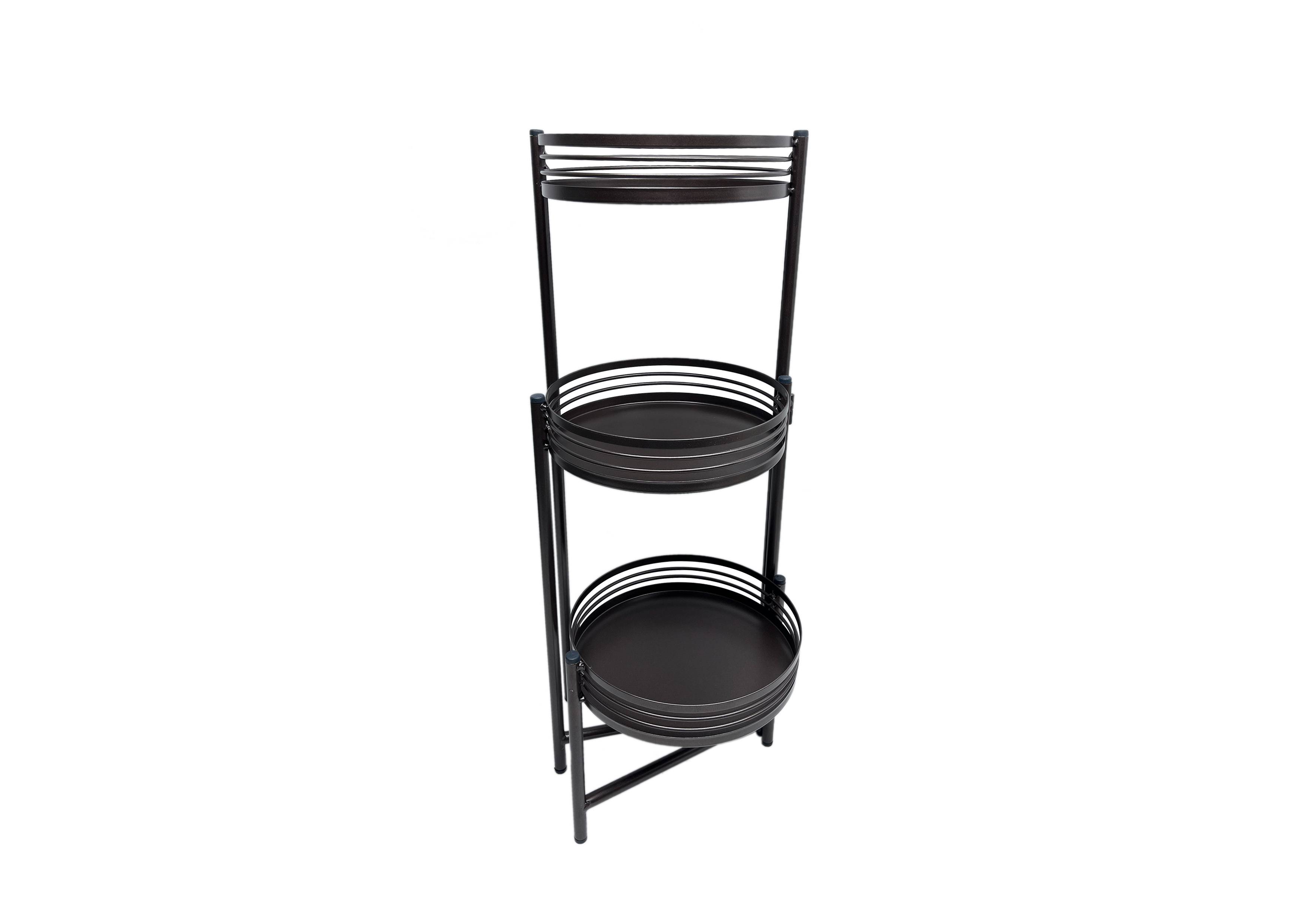 Ecloz - Porte plante 3 niveaux en métal - noir - ECLOZ - Image 1