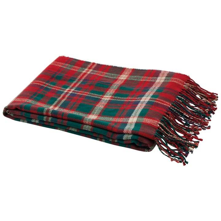 Ecloz - Plaid fin avec franges - tartan rouge et vert - ECLOZ - Image 3