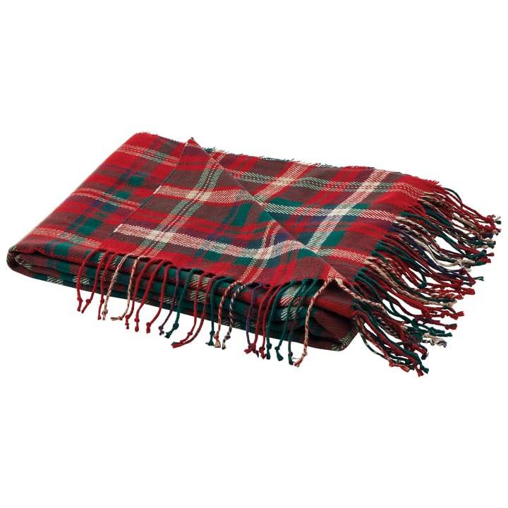 Ecloz - Plaid fin avec franges - tartan rouge et vert - ECLOZ - Image 2
