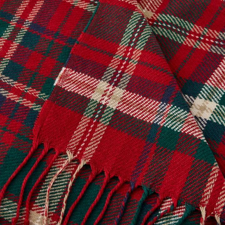 Ecloz - Plaid fin avec franges - tartan rouge et vert - ECLOZ - Image 4
