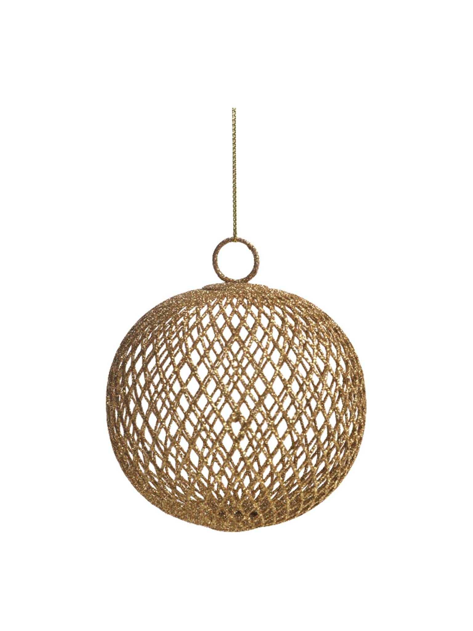 Ecloz - Boule de Noël dorée à paillettes Ø 9,5 cm - ECLOZ