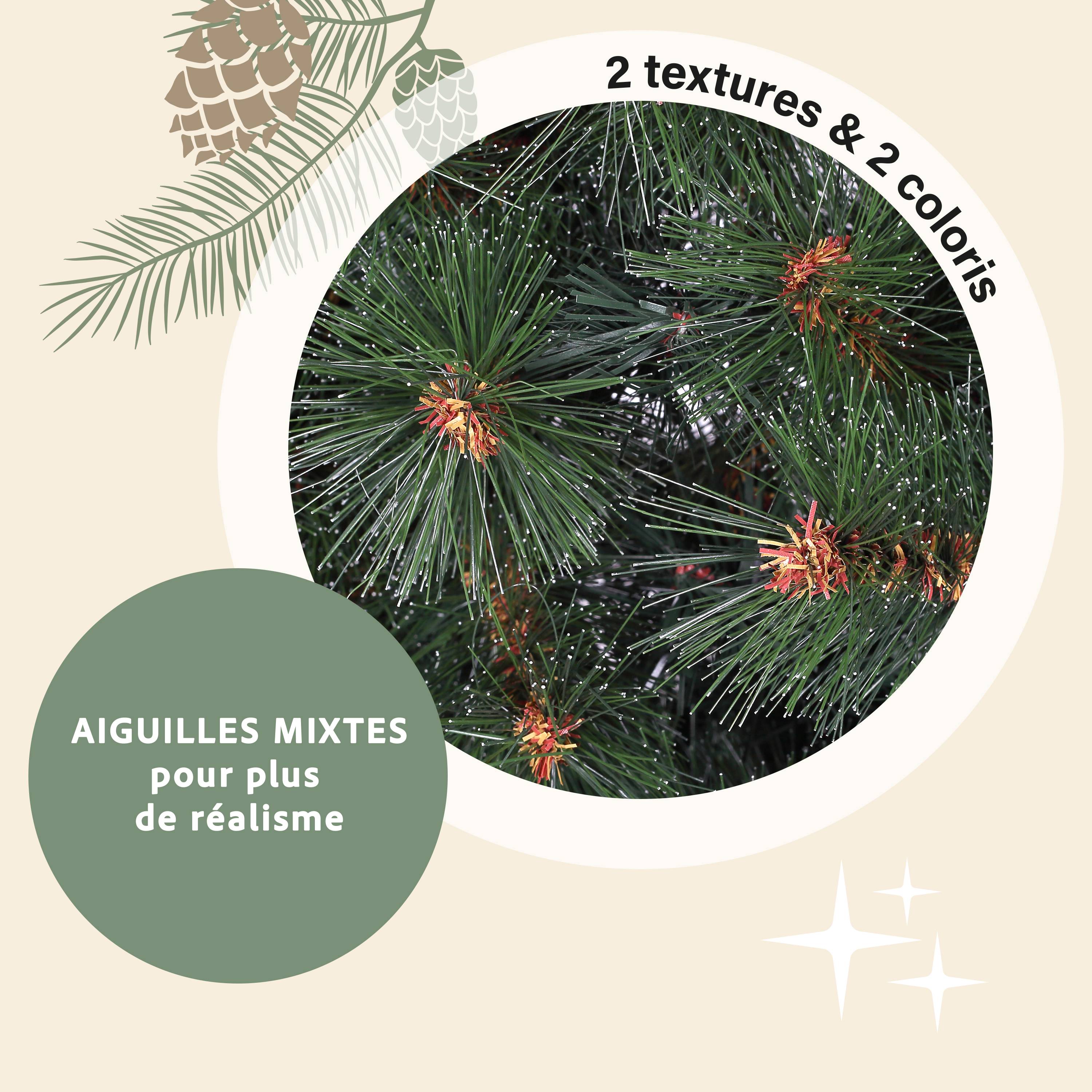 Ecloz - Demi-sapin de Noël artificiel Huez - 180 cm - ECLOZ - Image 5