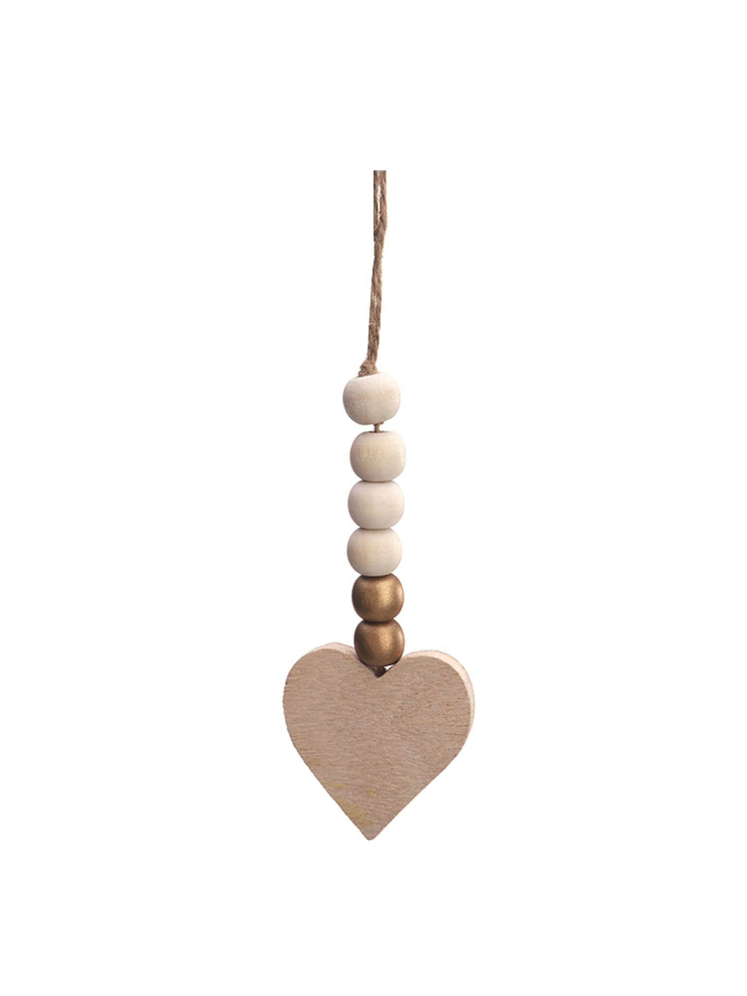 Ecloz - Suspension en bois coeur - blanc, doré et bois naturel - ECLOZ - Image 1