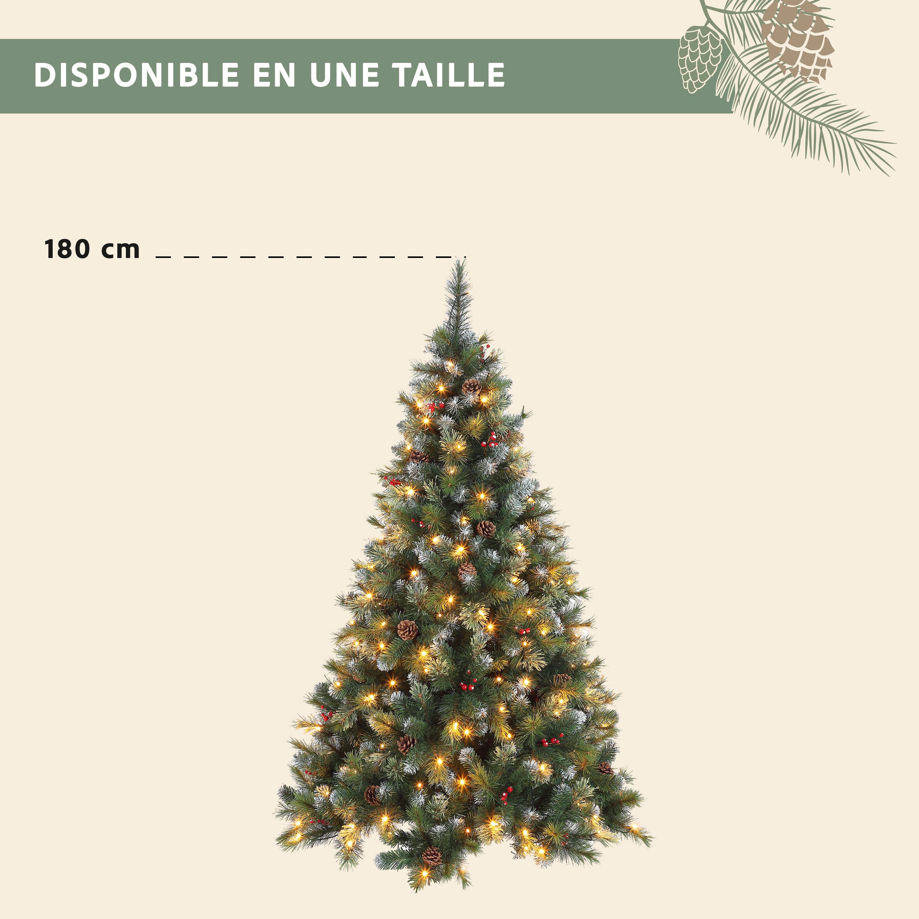 Ecloz - Sapin de Noël artificiel Valloire lumineux - 180 cm - ECLOZ - Image 3