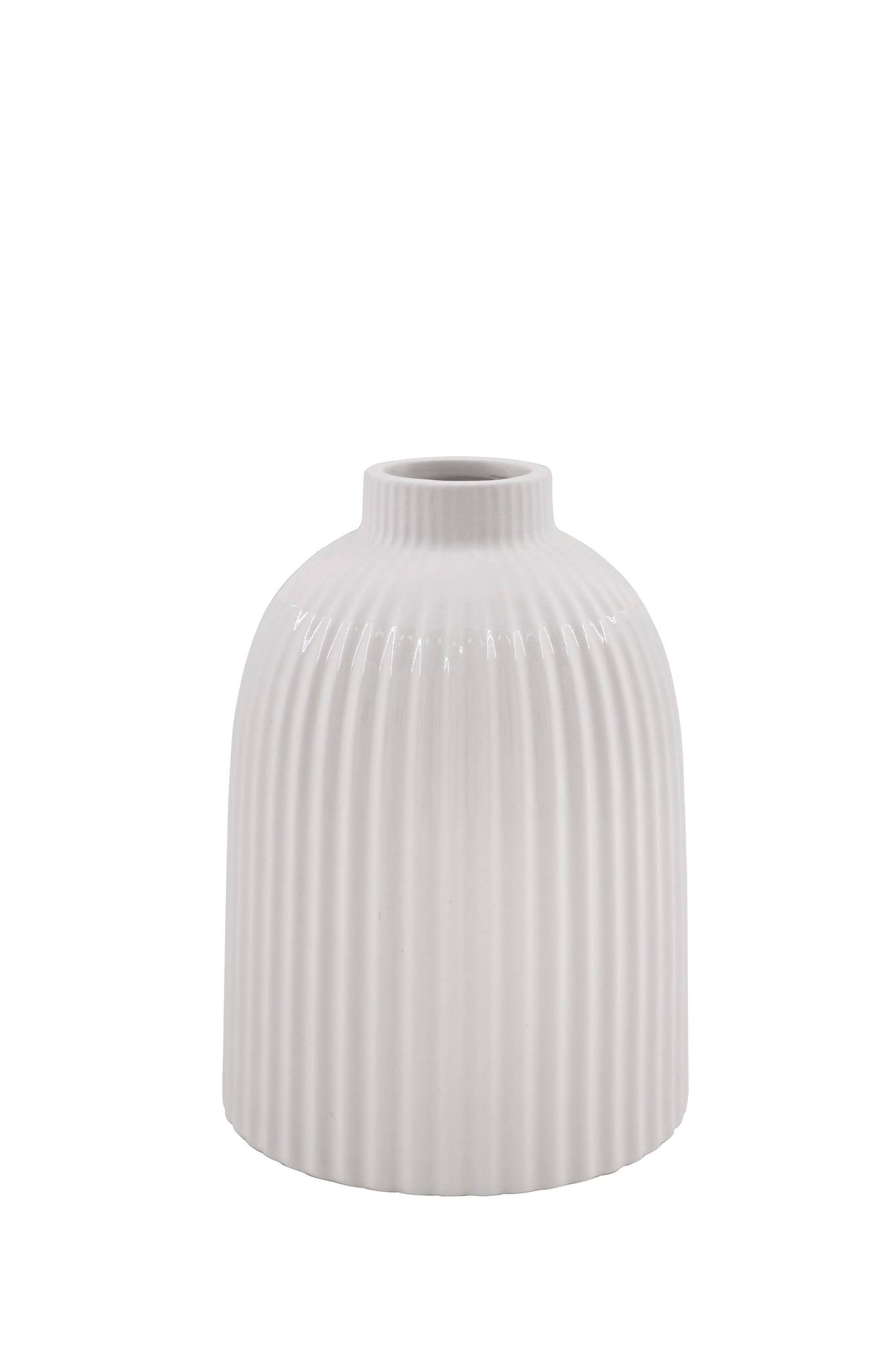 Ecloz - Vase en dolomite striée - blanc - H. 15 cm - ECLOZ - Image 1