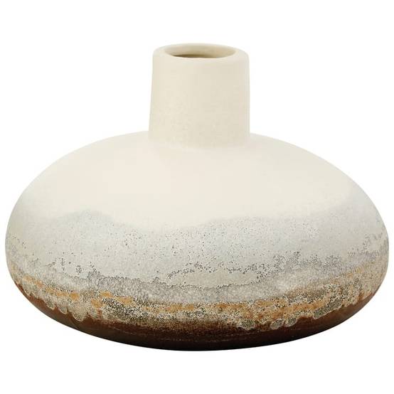 Ecloz - Soliflore rond en dolomite - blanc et marron - ECLOZ - Image 2