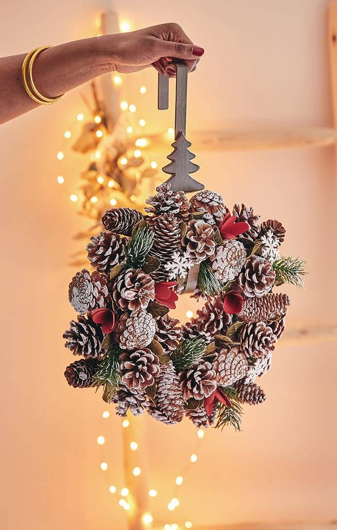 Ecloz - Couronne de Noël avec pomme de pin - ECLOZ - Image 3