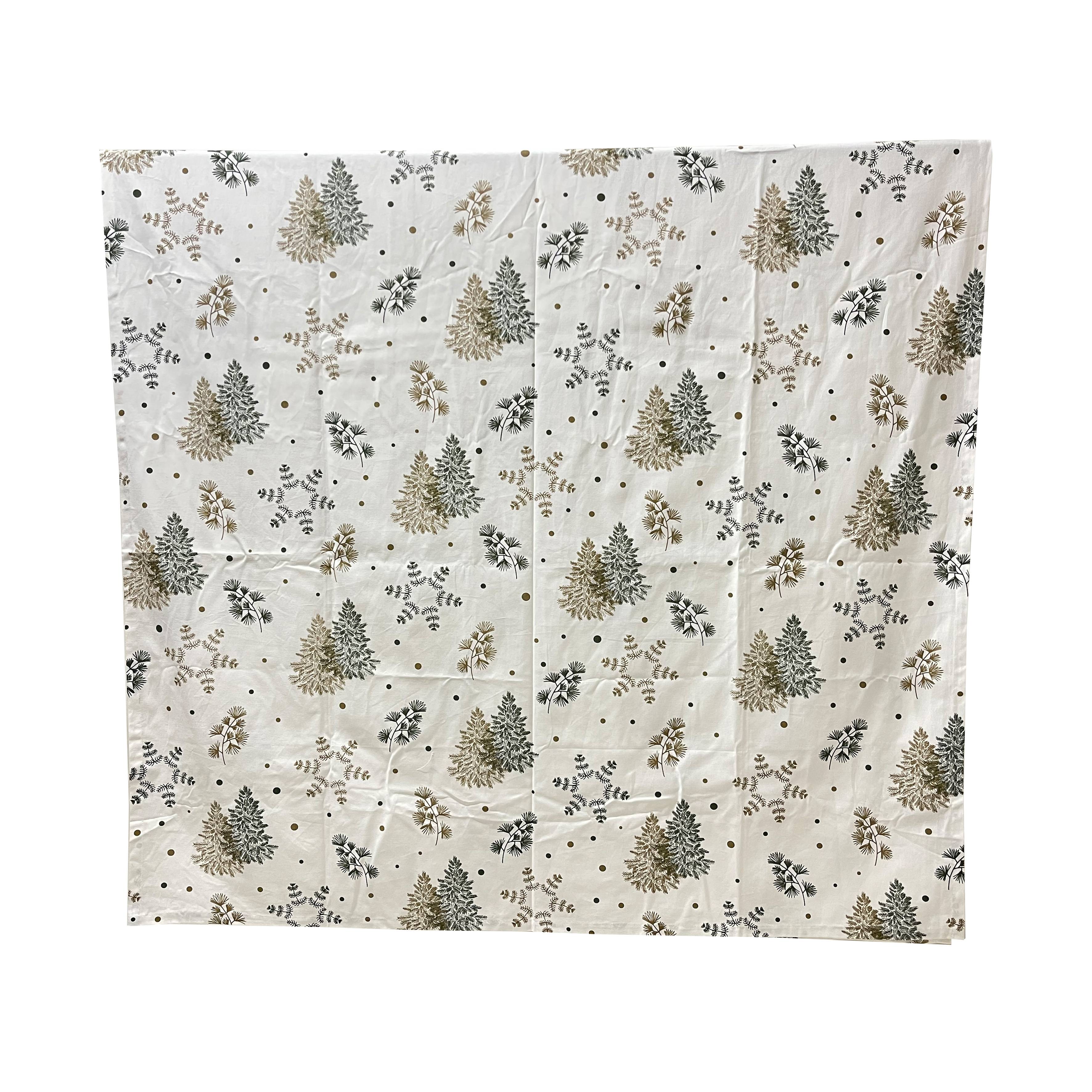 Ecloz - Nappe de Noël décor feuilles - ECLOZ