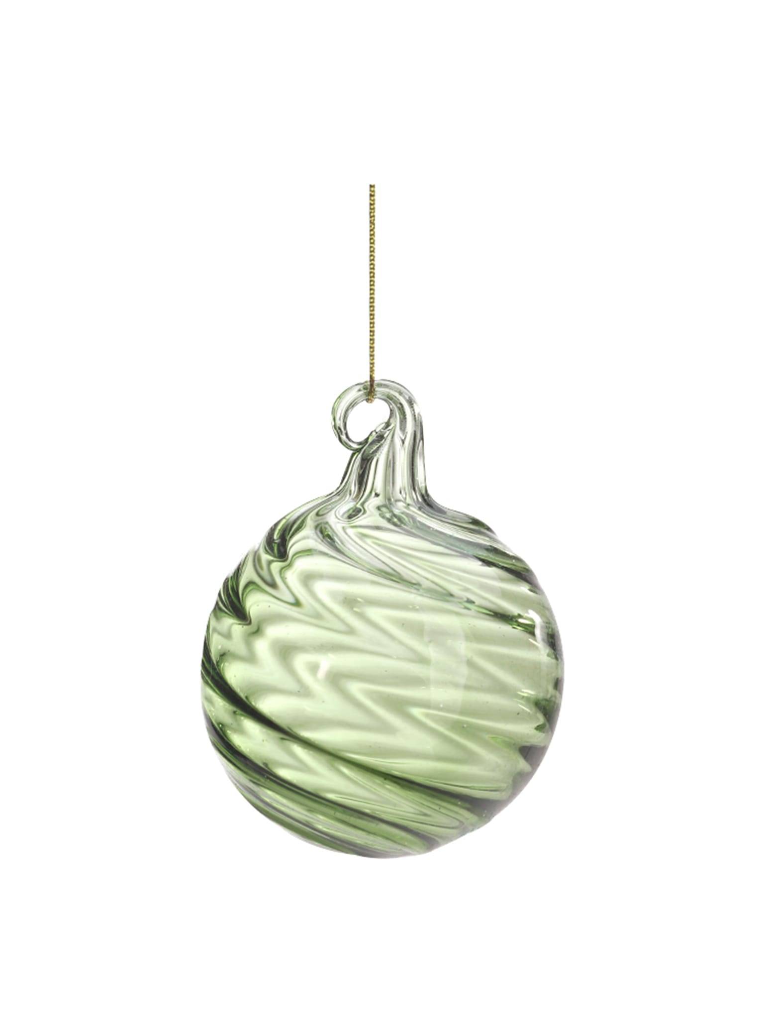 Ecloz - Boule de Noël verte en verre Ø 6 cm - ECLOZ