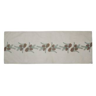 Ecloz - Chemin de table décor pommes de pin - 50 x 140 cm - ECLOZ